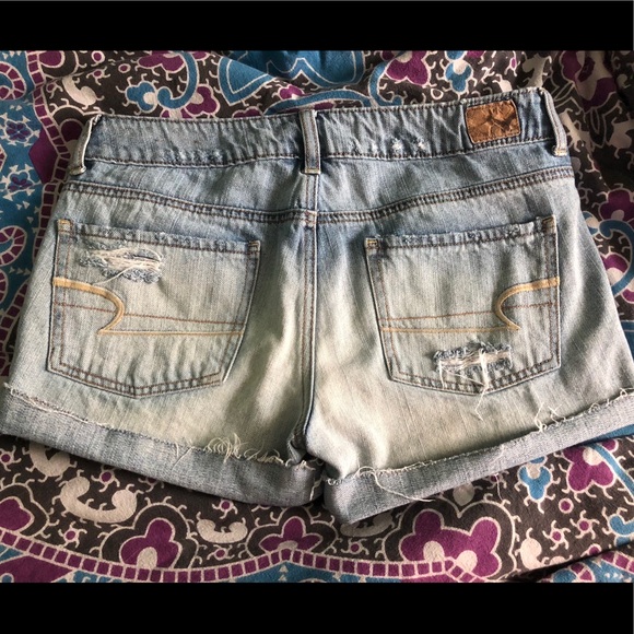 American Eagle Outfitters Ripped Jean Shorts - Picture 2 of 2